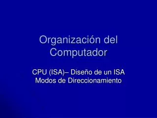 organizaci n del computador