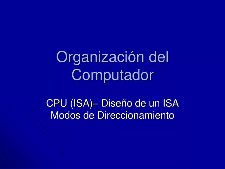 organizaci n del computador