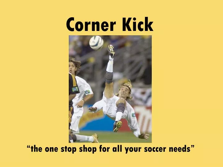 corner kick