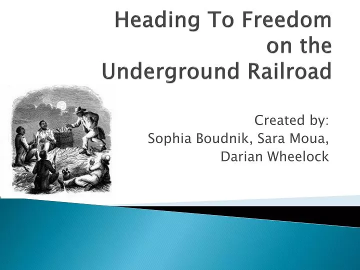 heading to freedom on the underground railroad