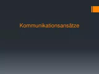 kommunikationsans tze