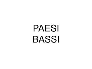 paesi bassi