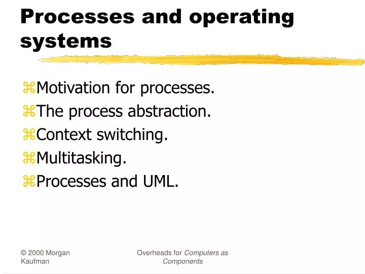 processes and operating systems