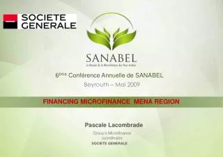 6 ème Conférence Annuelle de SANABEL