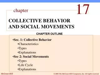 COLLECTIVE BEHAVIOR AND SOCIAL MOVEMENTS
