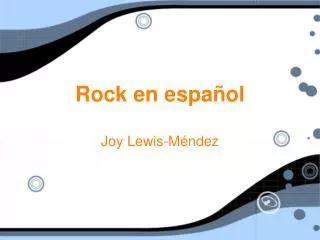 rock en espa ol