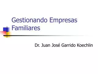 gestionando empresas familiares