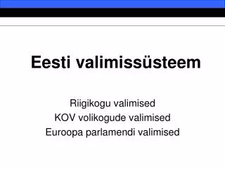 eesti valimiss steem