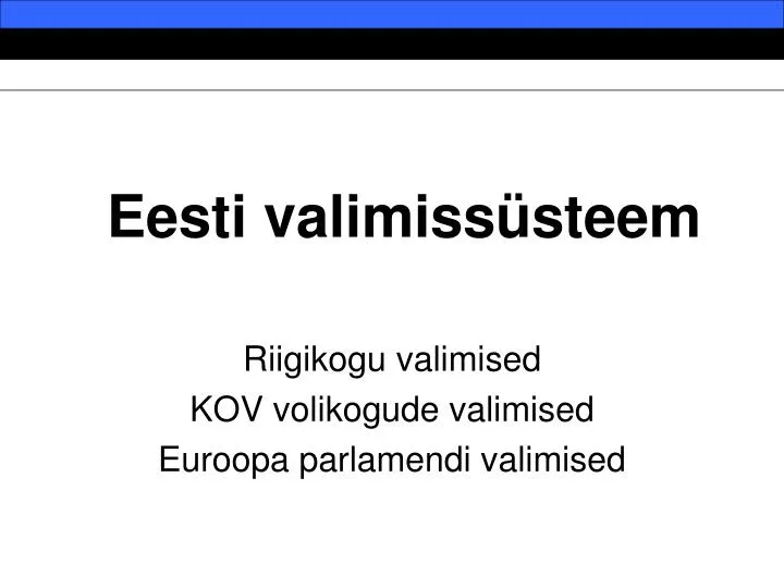 eesti valimiss steem