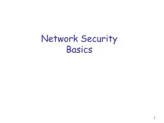 Network Security Basics