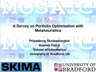 A Survey on Portfolio Optimisation with Metaheuristics
