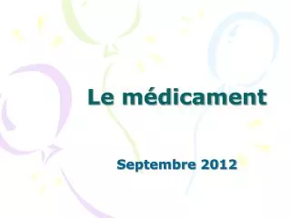 le m dicament