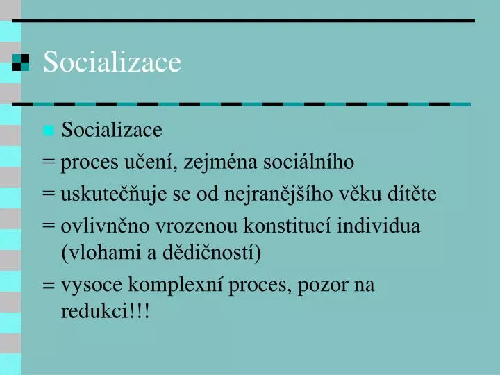 socializace