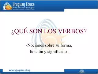 qu son los verbos