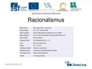 racionalismus