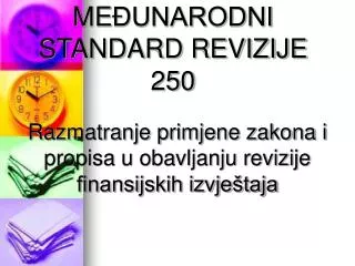 me unarodni standard revizije 250