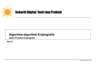 sekuriti digital teori dan praktek