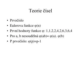 teorie sel