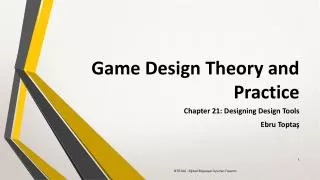 game design theory and practice