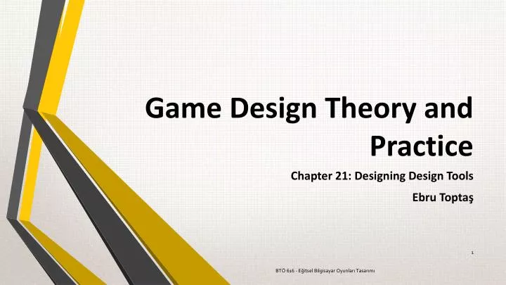 game design theory and practice