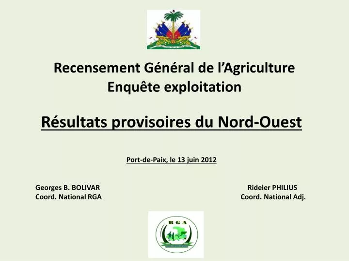 recensement g n ral de l agriculture