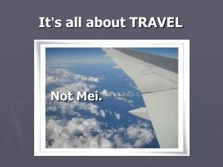 it s all about travel