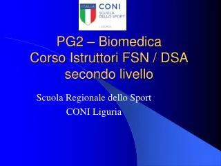 pg2 biomedica corso istruttori fsn dsa secondo livello