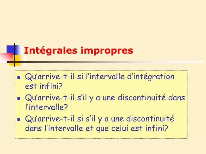 int grales impropres