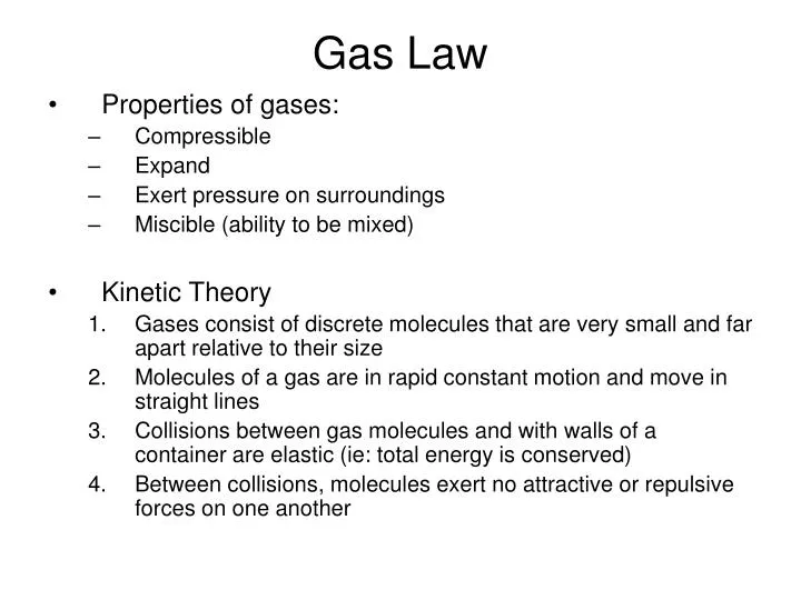 gas law