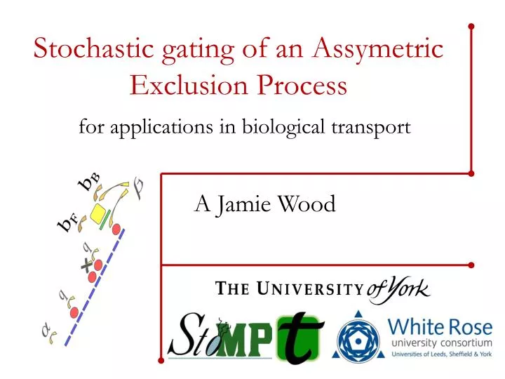 stochastic gating of an assymetric exclusion process