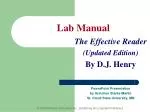 Lab Manual - slide 1