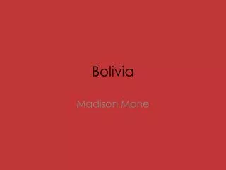 bolivia