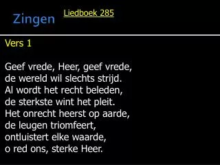 zingen