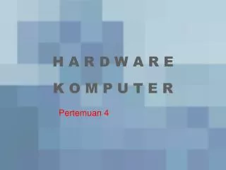 h a r d w a r e k o m p u t e r