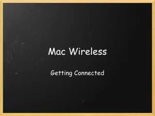 Mac Wireless
