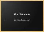 Mac Wireless - slide 1