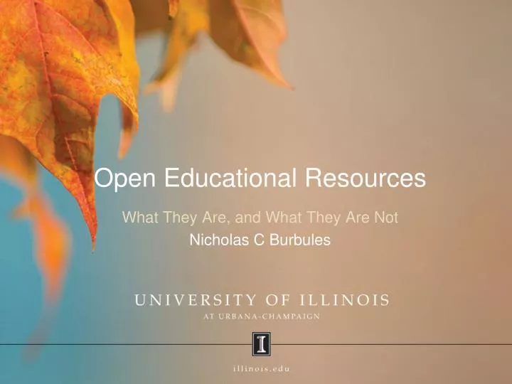 open educational resources