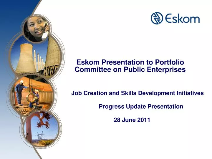 eskom presentation to portfolio committee on public enterprises