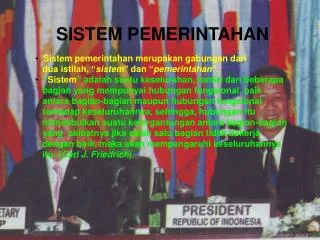 sistem pemerintahan