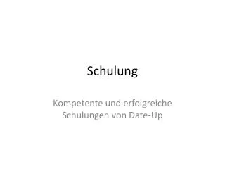 schulung