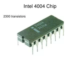 Intel 4004 Chip