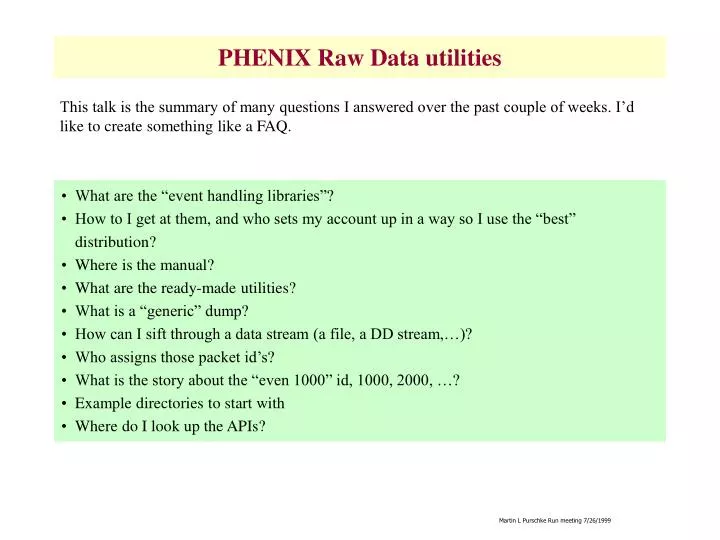 phenix raw data utilities