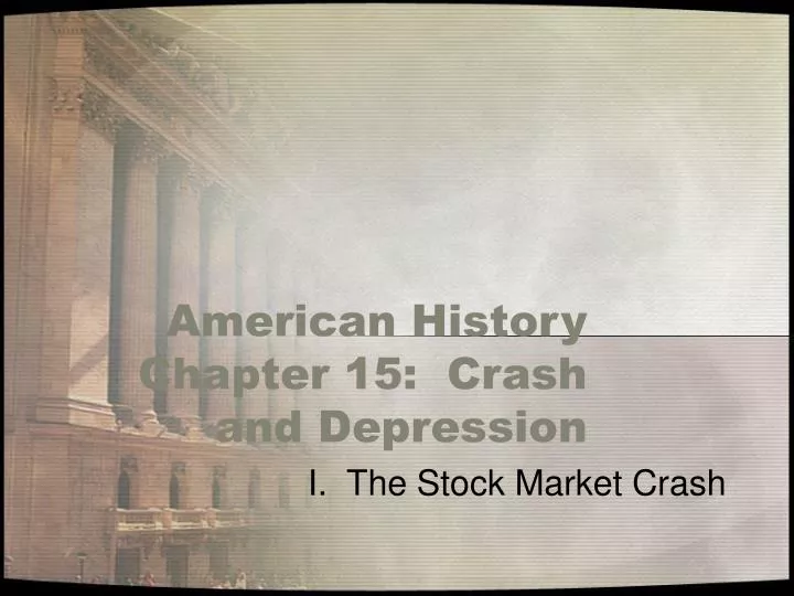 american history chapter 15 crash and depression