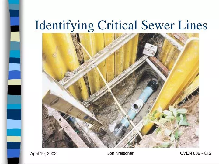 identifying critical sewer lines