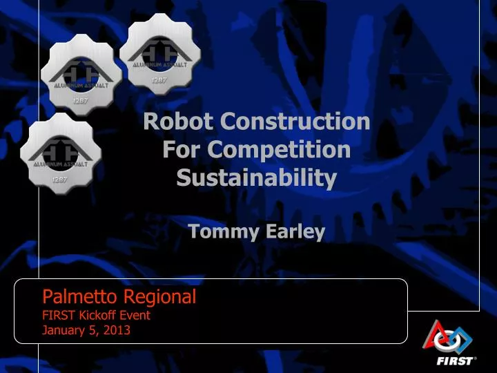 robot construction for competition sustainability tommy earley