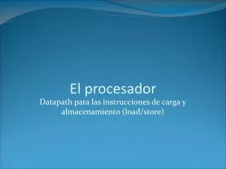 el procesador