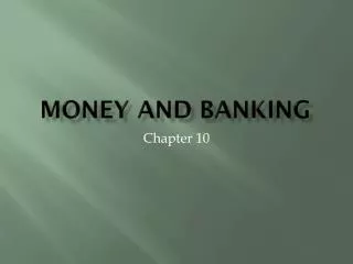 Money and Banking