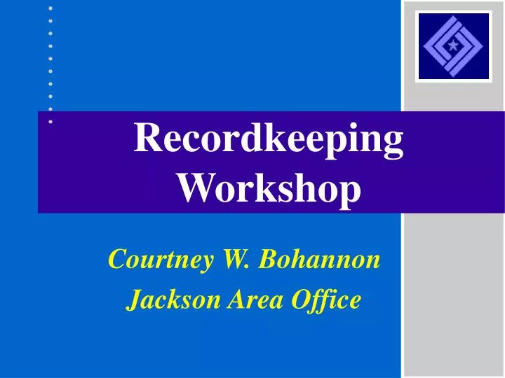 recordkeeping workshop