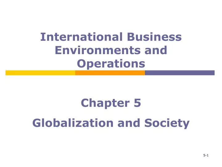 chapter 5 globalization and society