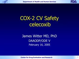 COX-2 CV Safety celecoxib